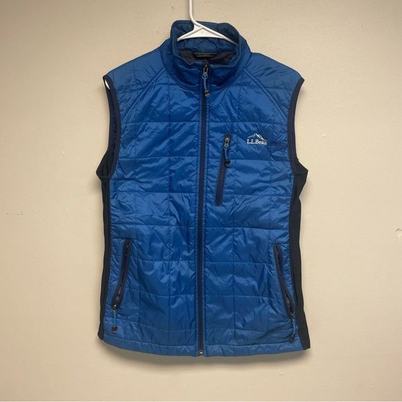 L.L. Bean Full Zip Blue Puffer Vest Size Small - Picture 1 of 6